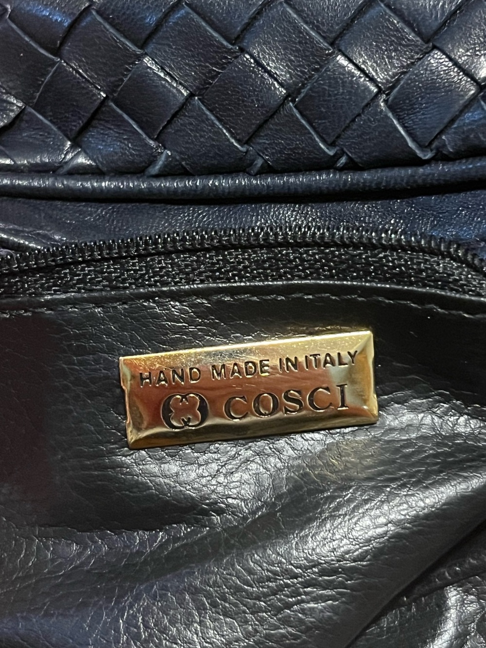 Vintage COSCI (Gucci Group) Woven Leather Crossbody Bag - Picture 12 of 12